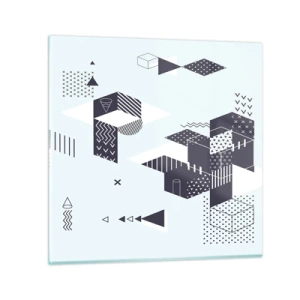 Billede på glas - I matematikkens sjæl - 60x60 cm