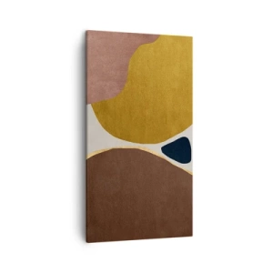 Lærredstryk - Billede på lærred - Abstraktion - et sted i rummet - 45x80 cm