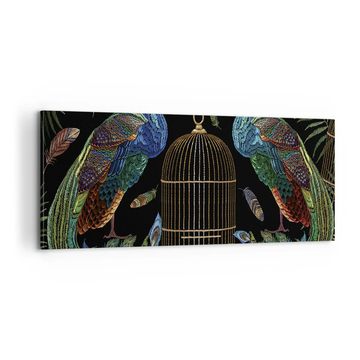 Lærredstryk - Billede på lærred - I kongelige gevandter - 100x40 cm