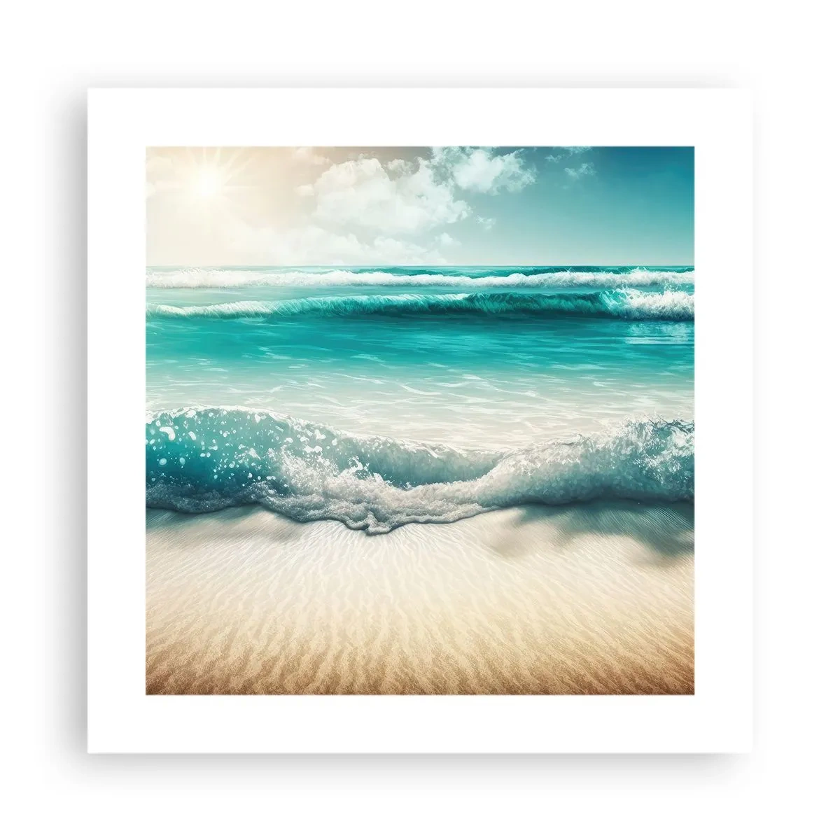 Plakat - Havets ro - 40x40 cm