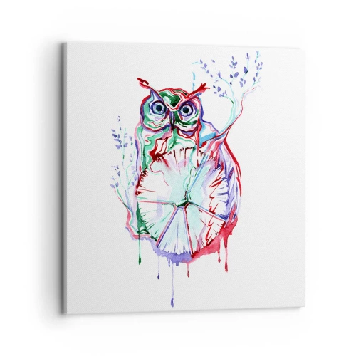 Lærredstryk - Billede på lærred - Klog af natur - 70x70 cm