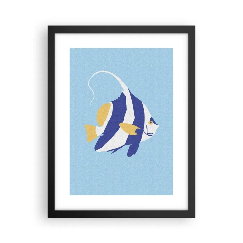 Plakat i sort ramme - Savner tropisk vand - 30x40 cm