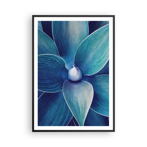 Plakat i sort ramme - Blå fra himlen - 70x100 cm