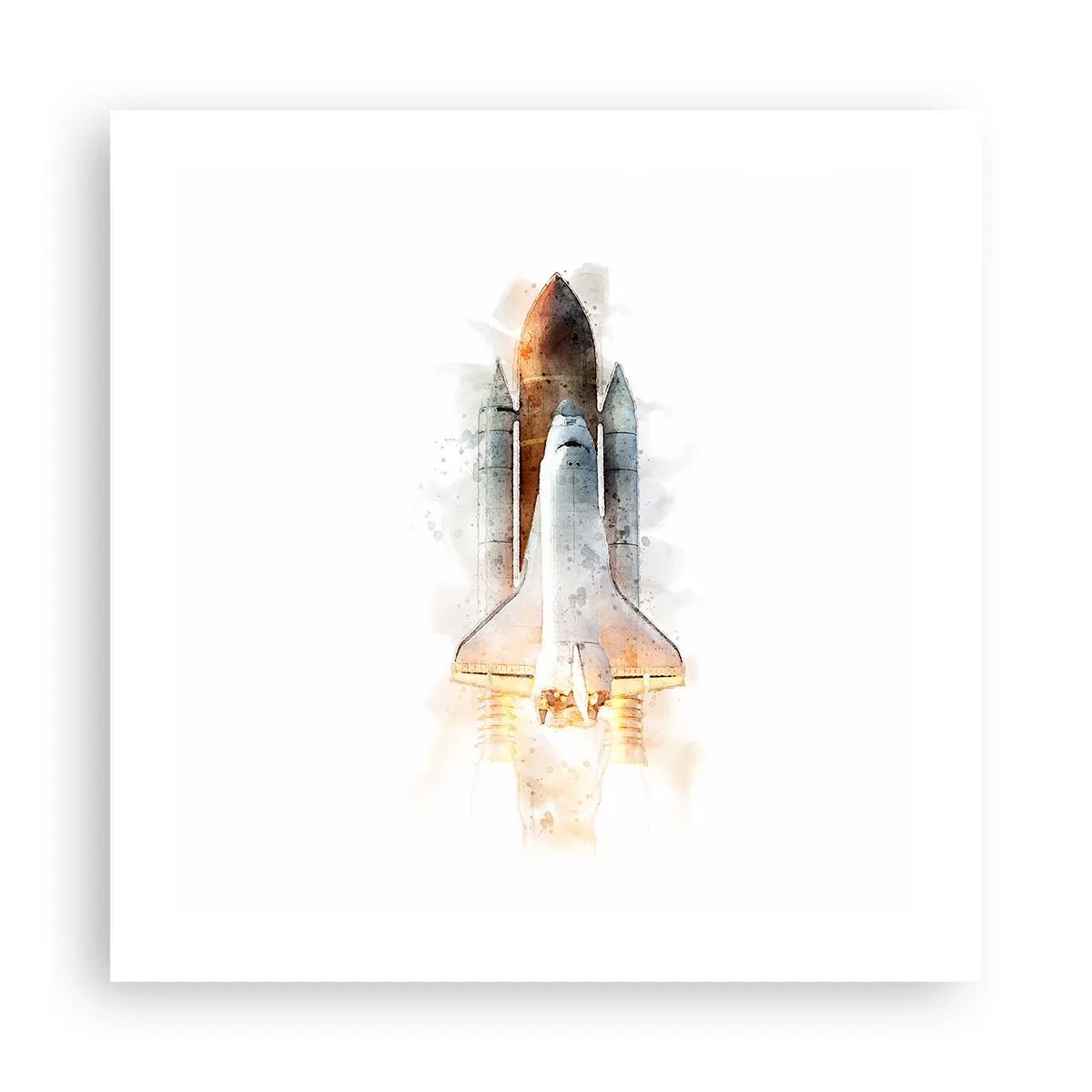 Plakat - Opdagelsesrejsende i starten - 50x50 cm