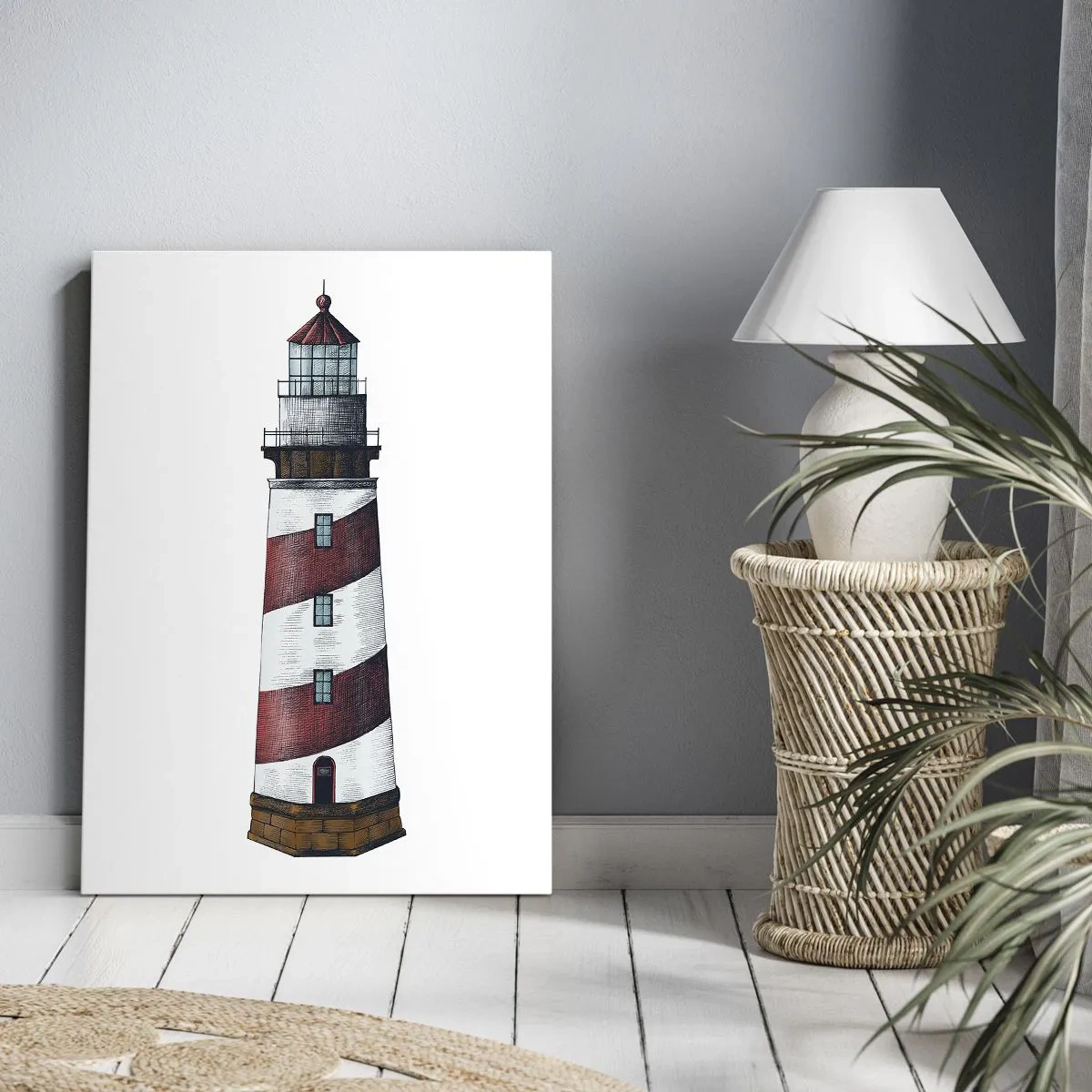 Lærredstryk - Billede på lærred - Altid på vagt - 50x70 cm