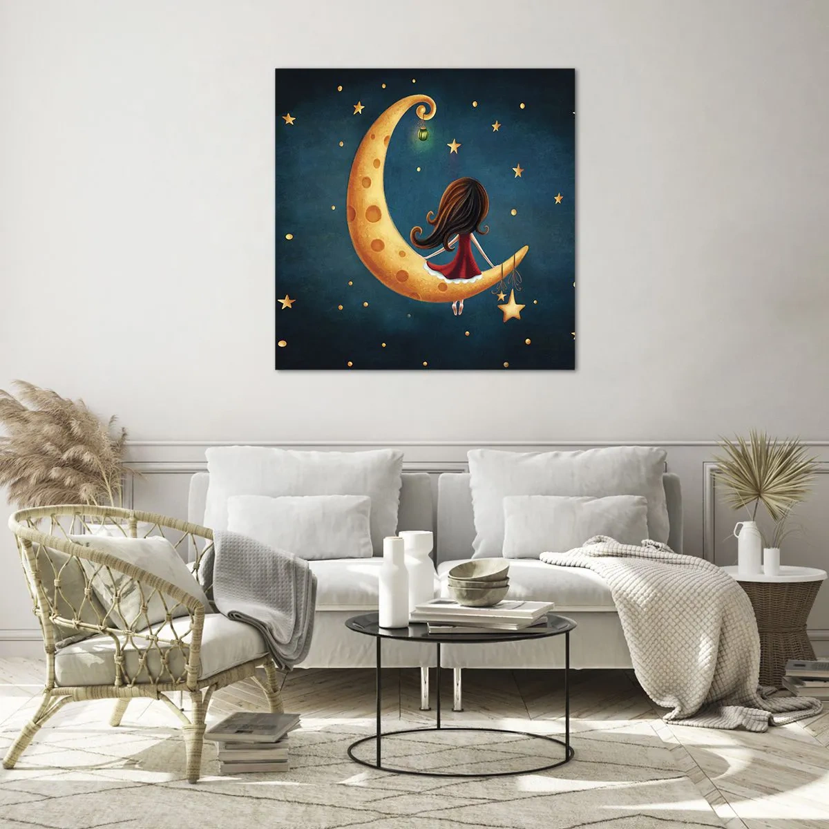 Billede på glas - Der var engang... - 30x30 cm