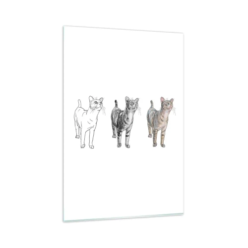 Billede på glas - Tegneundervisning - 80x120 cm