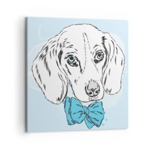 Lærredstryk - Billede på lærred - Elegance for hunde - 50x50 cm