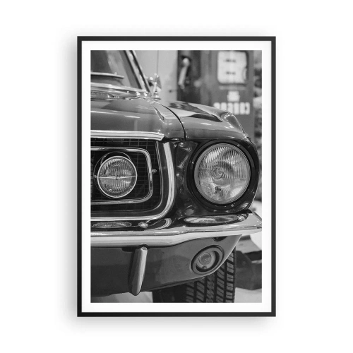 Plakat i sort ramme - Hård kørsel - 70x100 cm