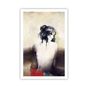 Plakat - Glatte linjer, ovale former - 61x91 cm