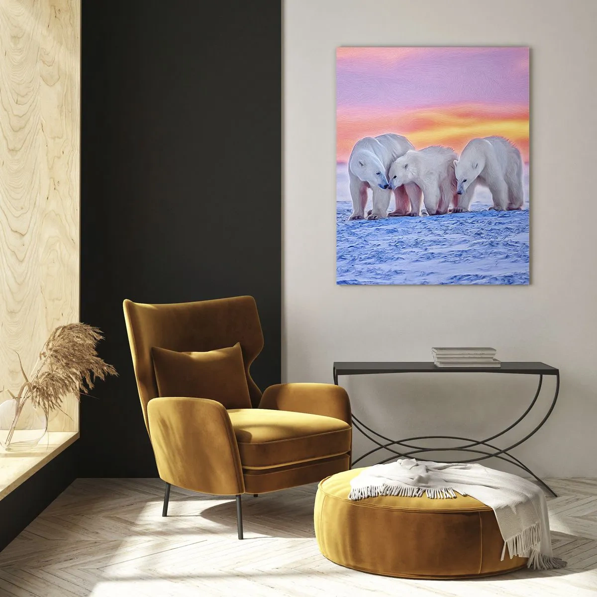 Billede på glas - Familievarme er nok - 70x100 cm