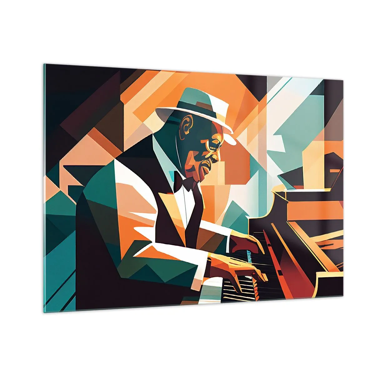 Billede på glas - Alt det jazz - 100x70 cm