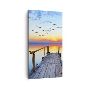 Lærredstryk - Billede på lærred - Tid til at tage tilbage... - 55x100 cm