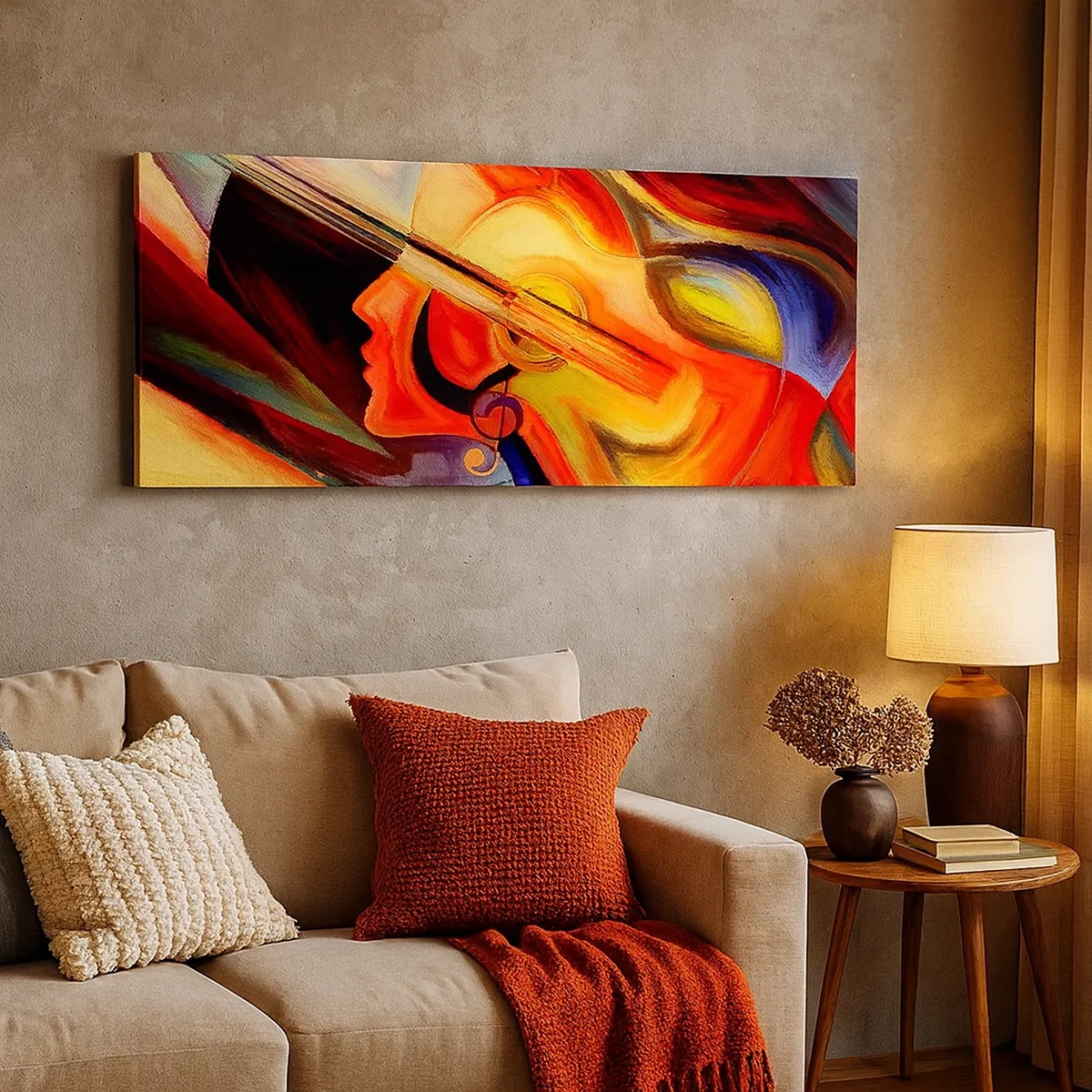 Lærredstryk - Billede på lærred - Og alt er i orden - 30x30 cm