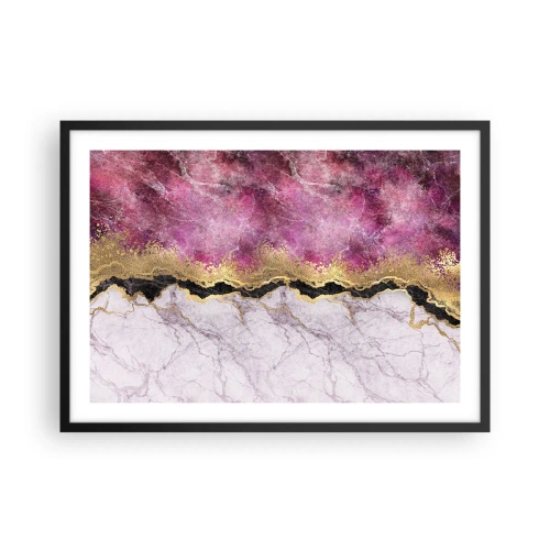 Plakat i sort ramme - På grænsen - 70x50 cm