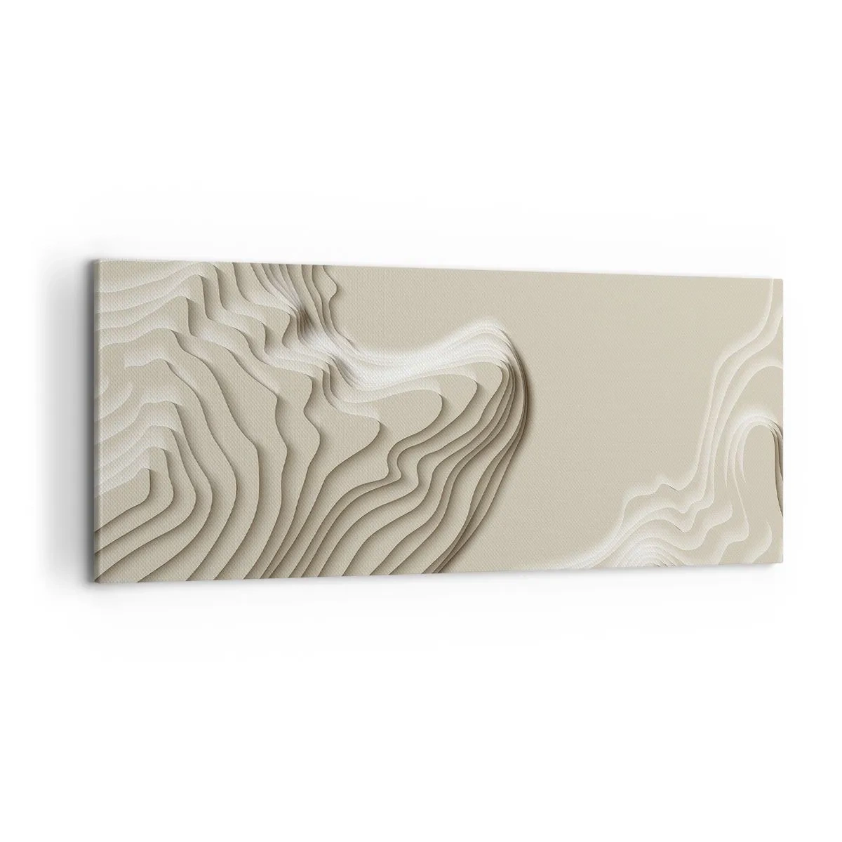 Lærredstryk - Billede på lærred - Kunstens topografi - 100x40 cm