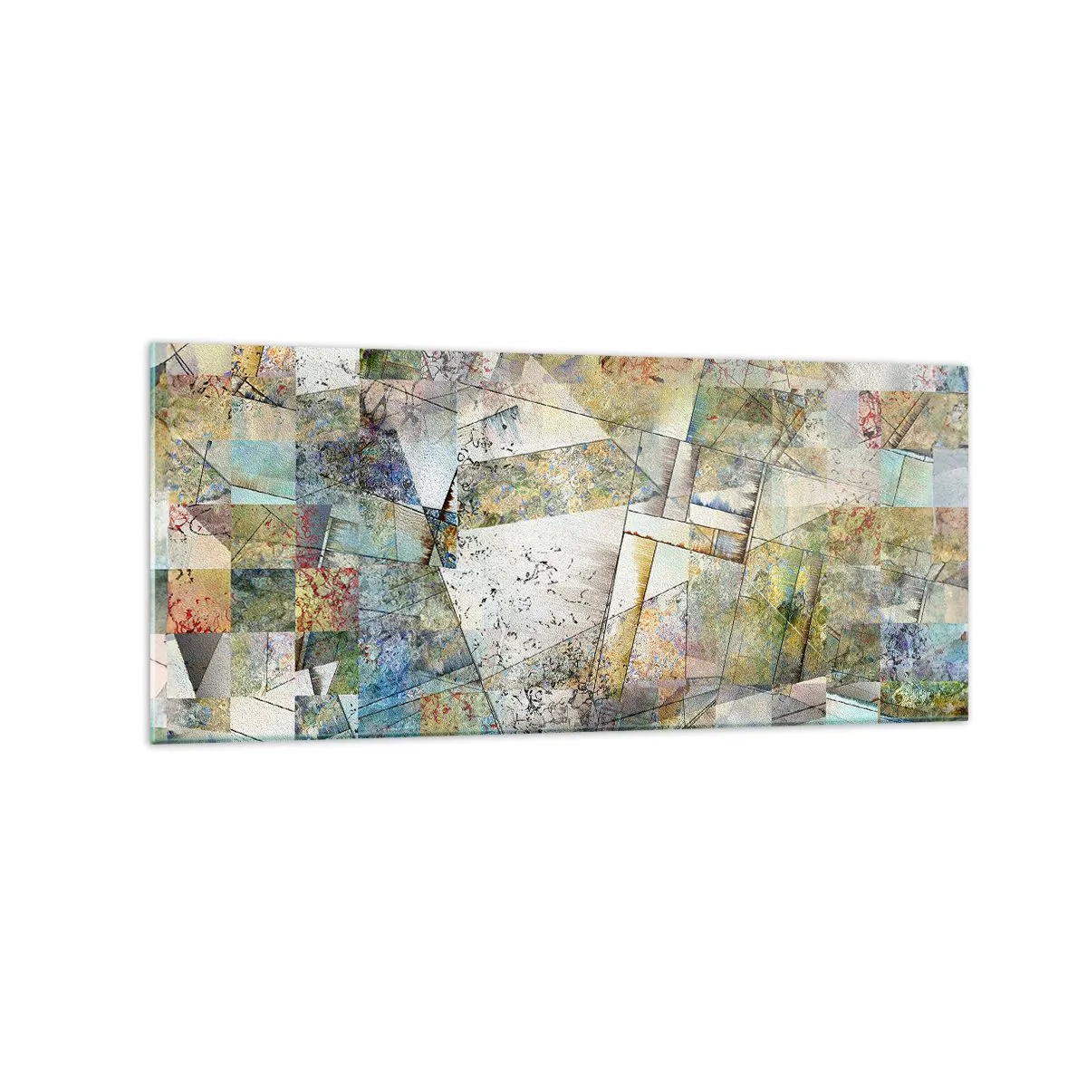 Billede på glas - Geometrisk ommøblering - 120x50 cm