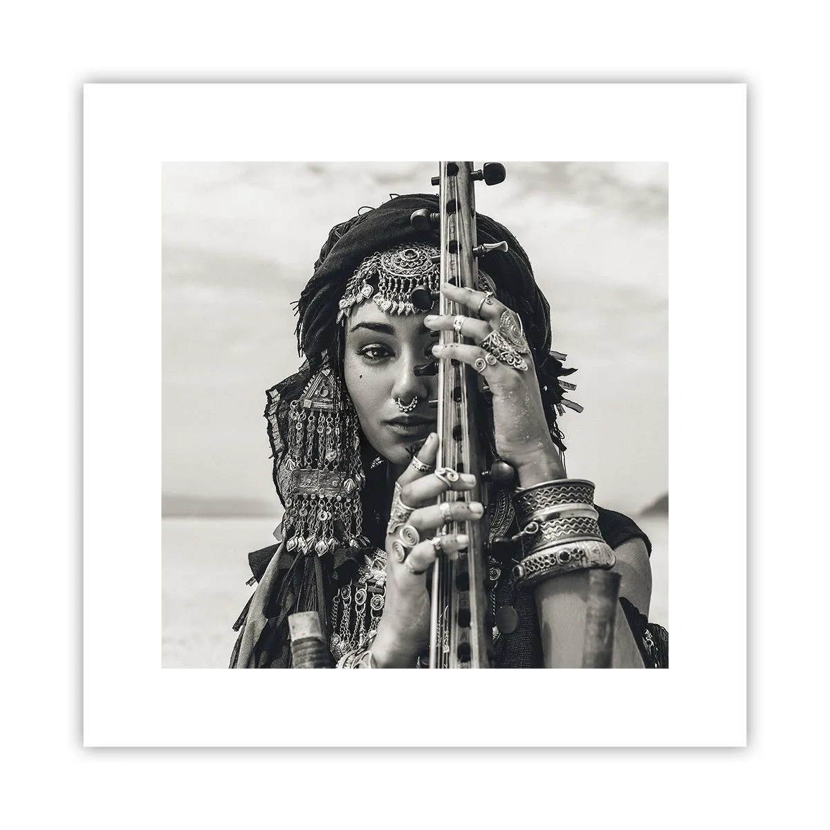 Plakat - Selve den orientalske musik - 30x30 cm