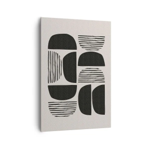 Lærredstryk - Billede på lærred - Halvhjertede arrangementer - 70x100 cm