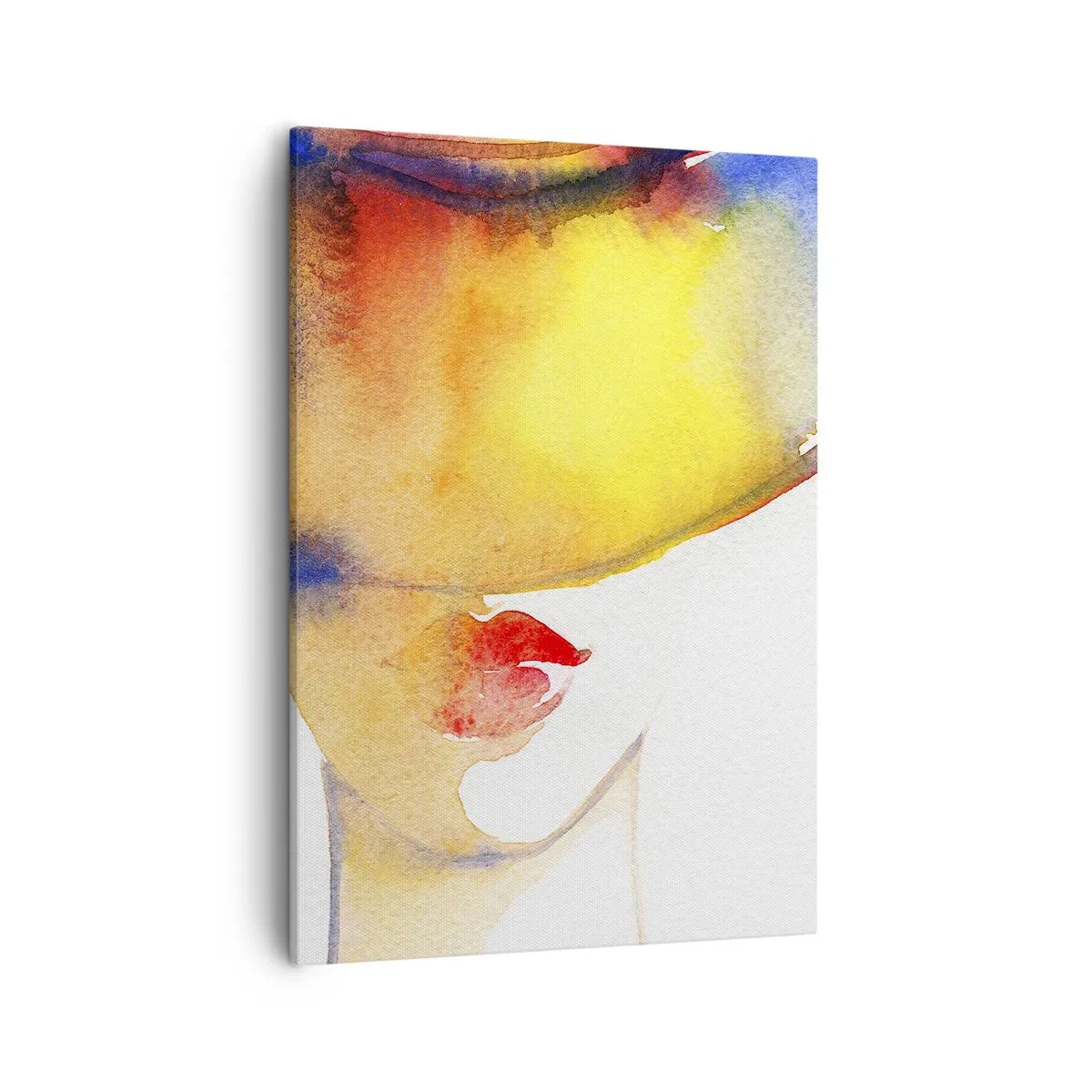 Lærredstryk - Billede på lærred - Portræt af en dame - 50x70 cm