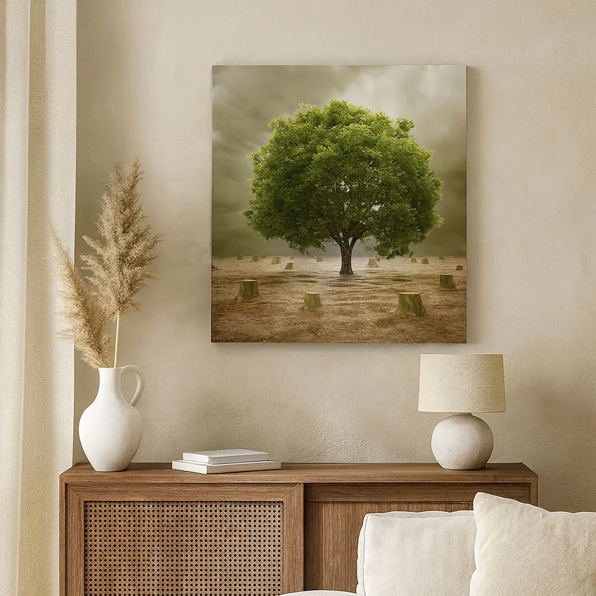 Lærredstryk - Billede på lærred - Alt håb - 30x30 cm