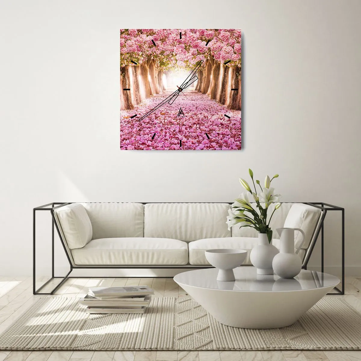 Vægur, Uret - Vejen til paradis - 40x40 cm