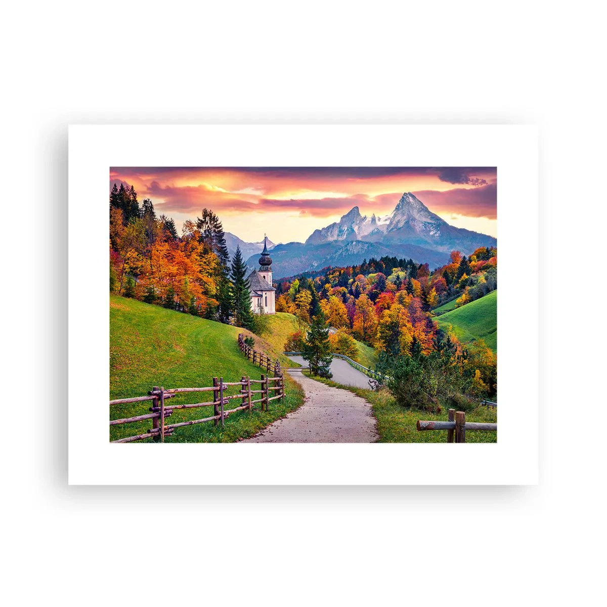 Plakat - Landskab som maleri - 40x30 cm