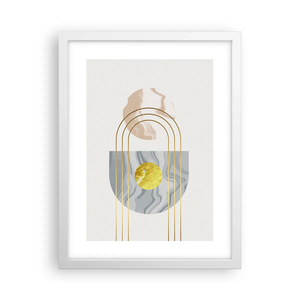 Plakat i hvid ramme - Lysstyrke og udstråling - 30x40 cm