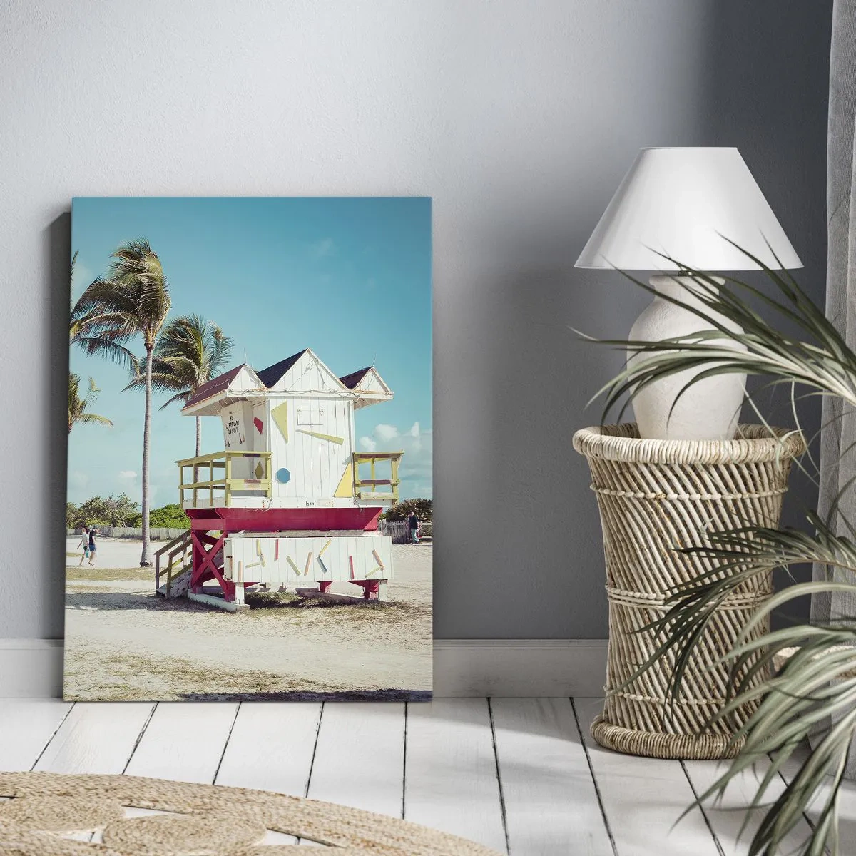 Lærredstryk - Billede på lærred - En smuk dag foran dig - 45x80 cm