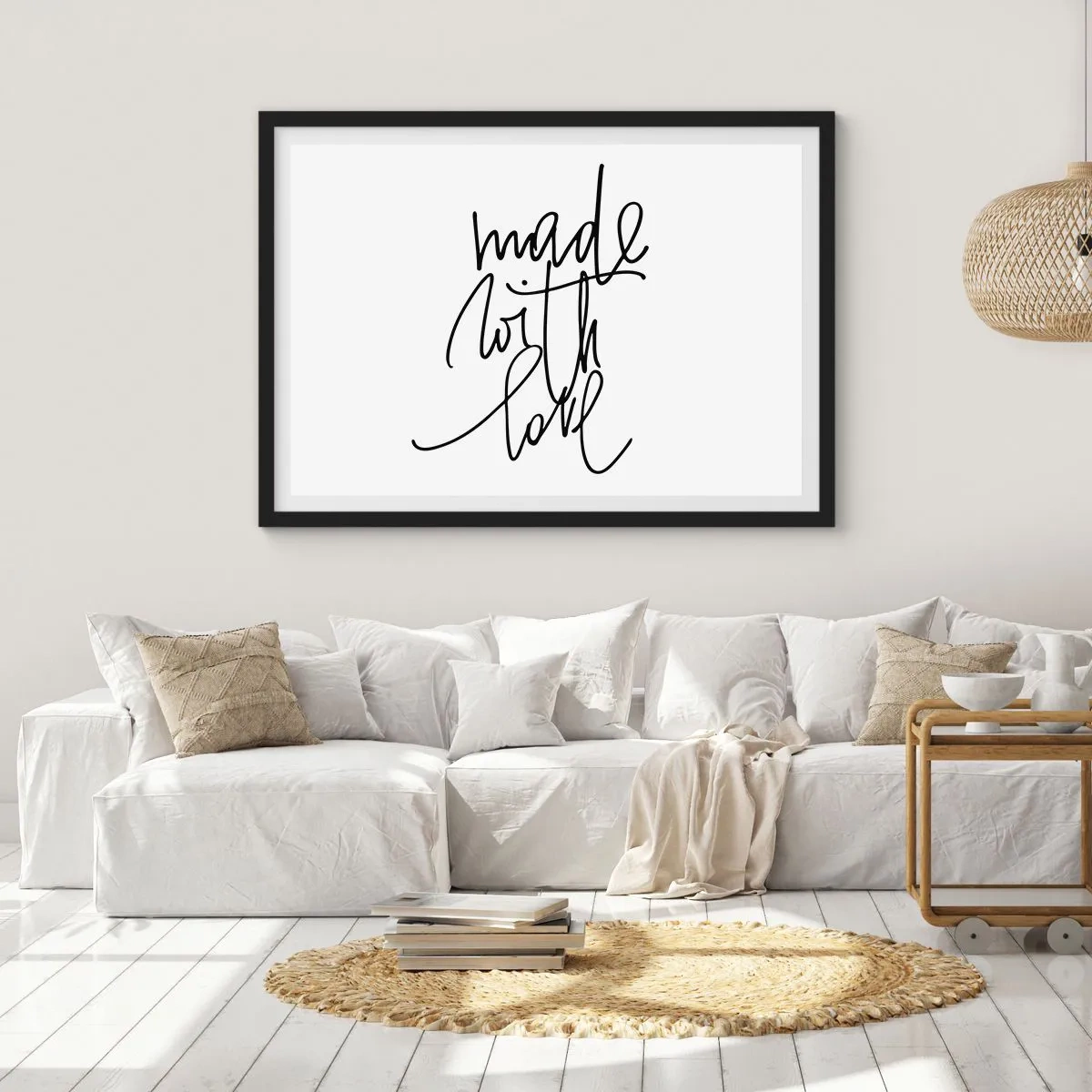 Plakat i sort ramme - Det bedste mærke - 100x70 cm