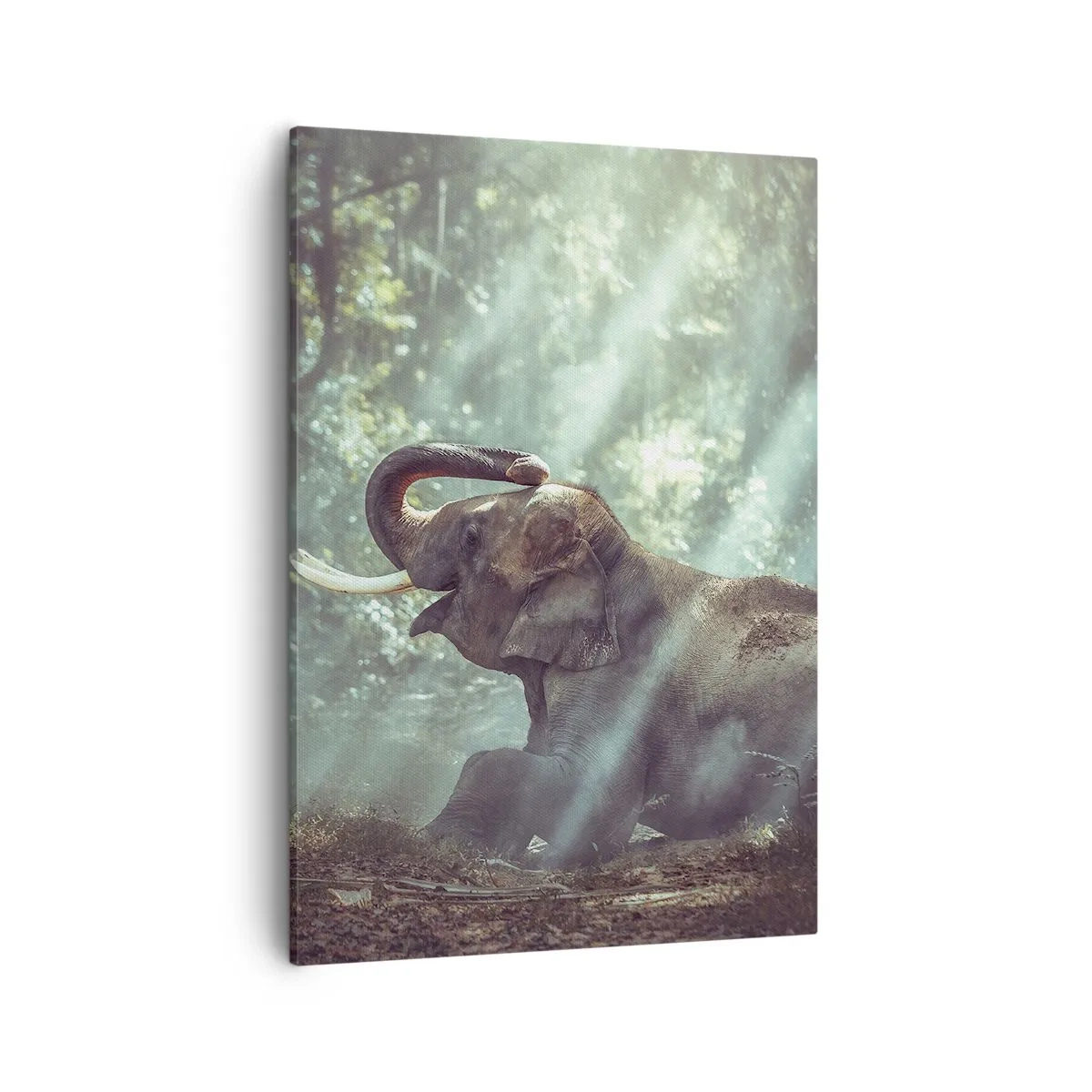 Lærredstryk - Billede på lærred - Og hør her... - 50x70 cm
