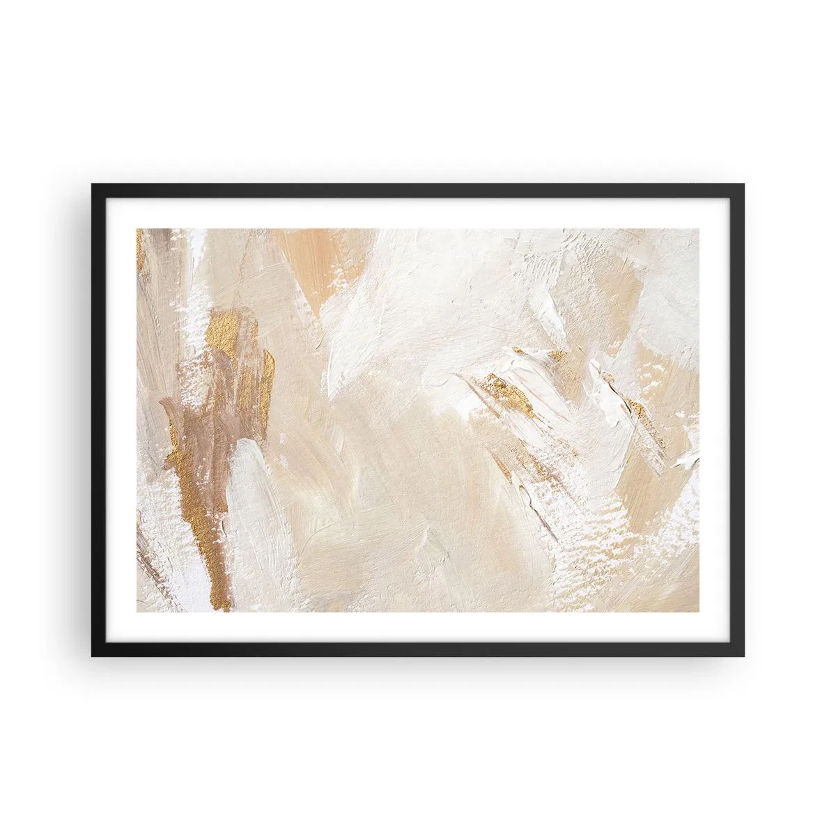 Plakat i sort ramme - Pastelkomposition - 70x50 cm