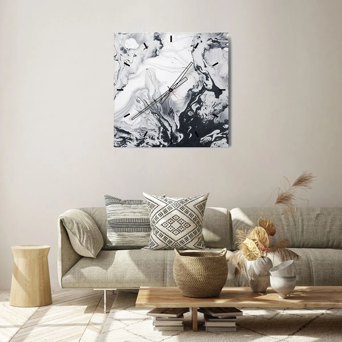 Vægur, Uret - Jordens indre - 30x30 cm