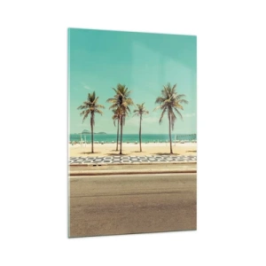 Billede på glas - På stranden - 70x100 cm