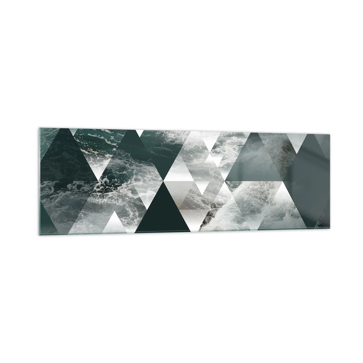 Billede på glas - Et krystalperspektiv - 160x50 cm