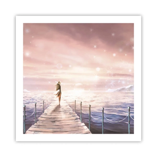 Plakat - I lyset af en drøm - 60x60 cm