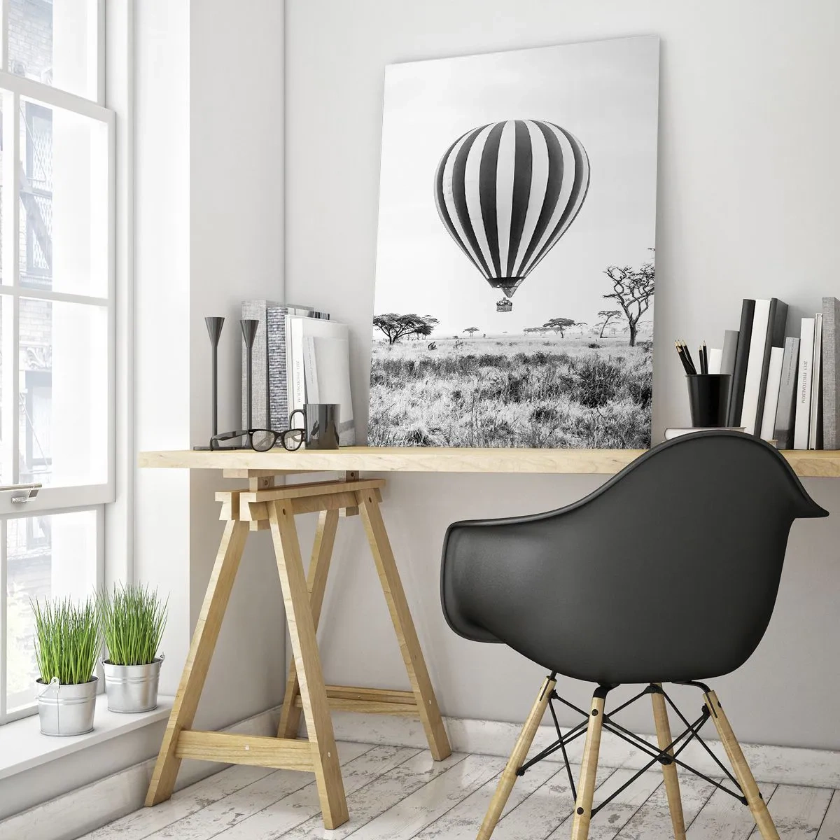 Billede på glas - Over savannen - 80x120 cm