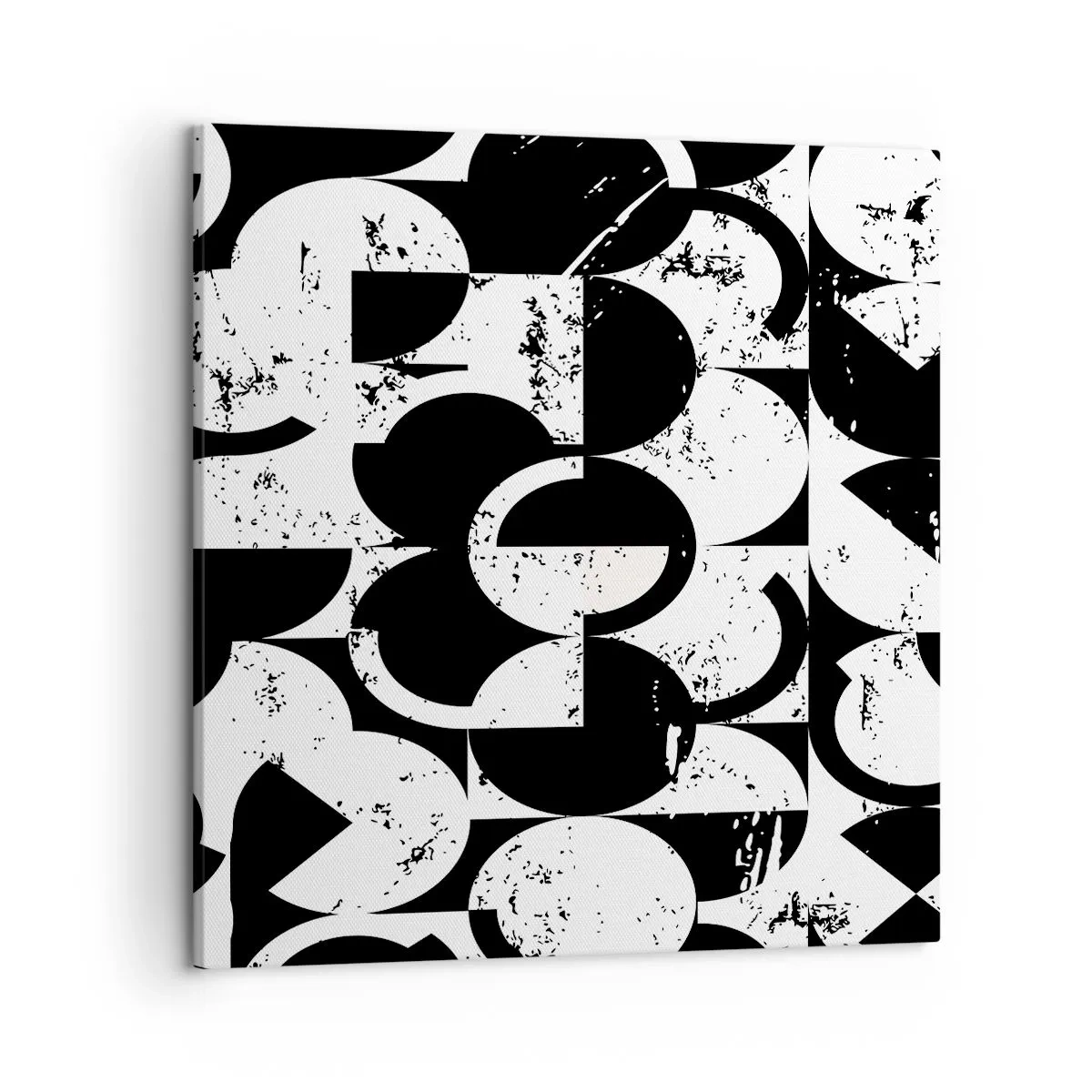 Lærredstryk - Billede på lærred - Hvid er hvid og sort er sort - 50x50 cm