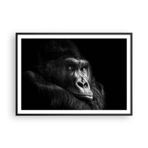 Plakat i sort ramme - Og hvad kigger du på? - 100x70 cm