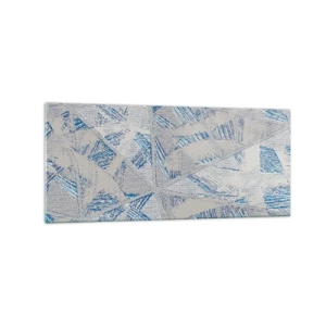 Billede på glas - I en gråblå labyrint - 120x50 cm