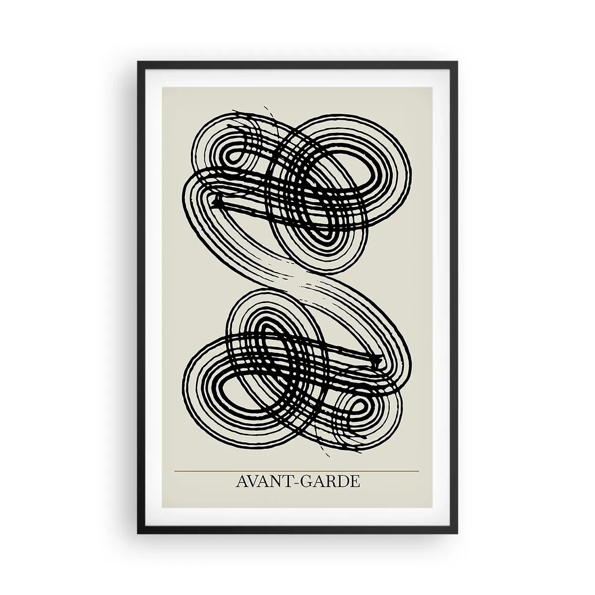 Plakat i sort ramme - Det kom ud spontant - 61x91 cm