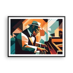 Plakat i sort ramme - Alt det jazz - 100x70 cm