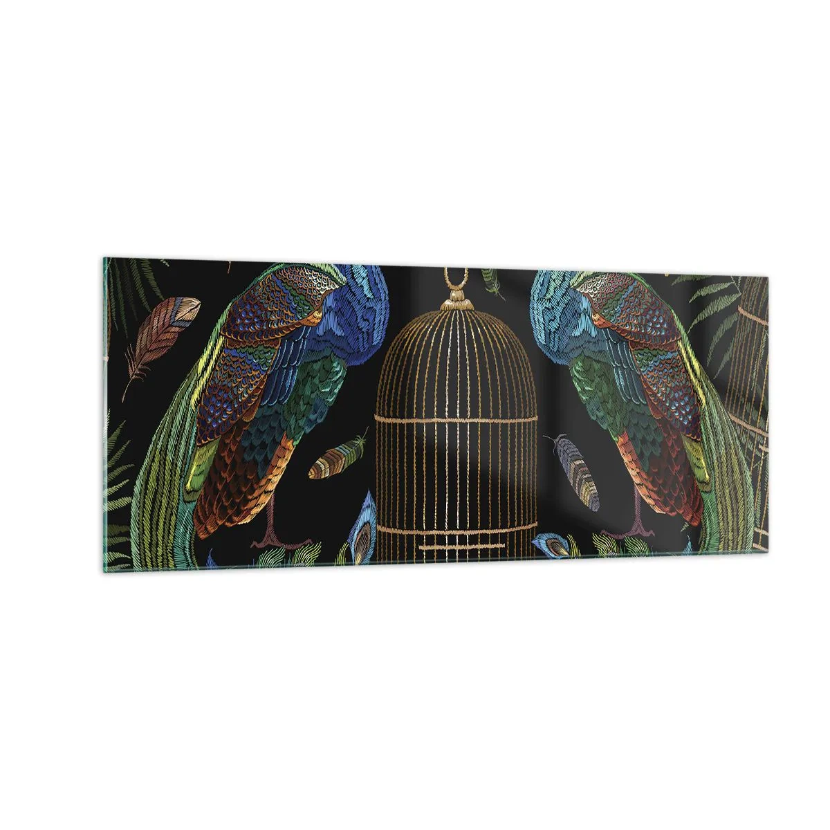 Billede på glas - I kongelige gevandter - 100x40 cm