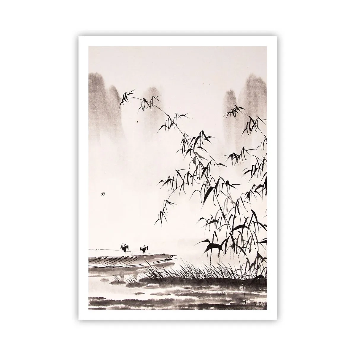 Plakat - Stilhed i rismarkerne - 70x100 cm