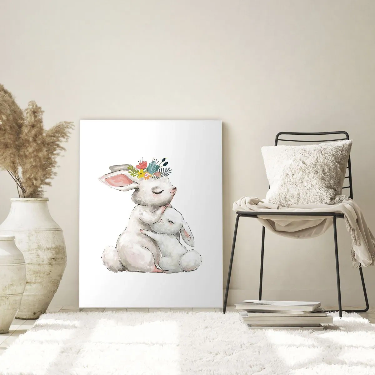 Billede på glas - Der er intet sted som hos mor - 50x70 cm