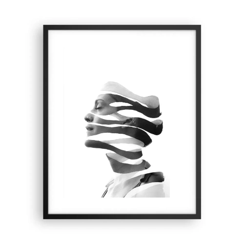 Plakat i sort ramme - Et surrealistisk portræt - 40x50 cm