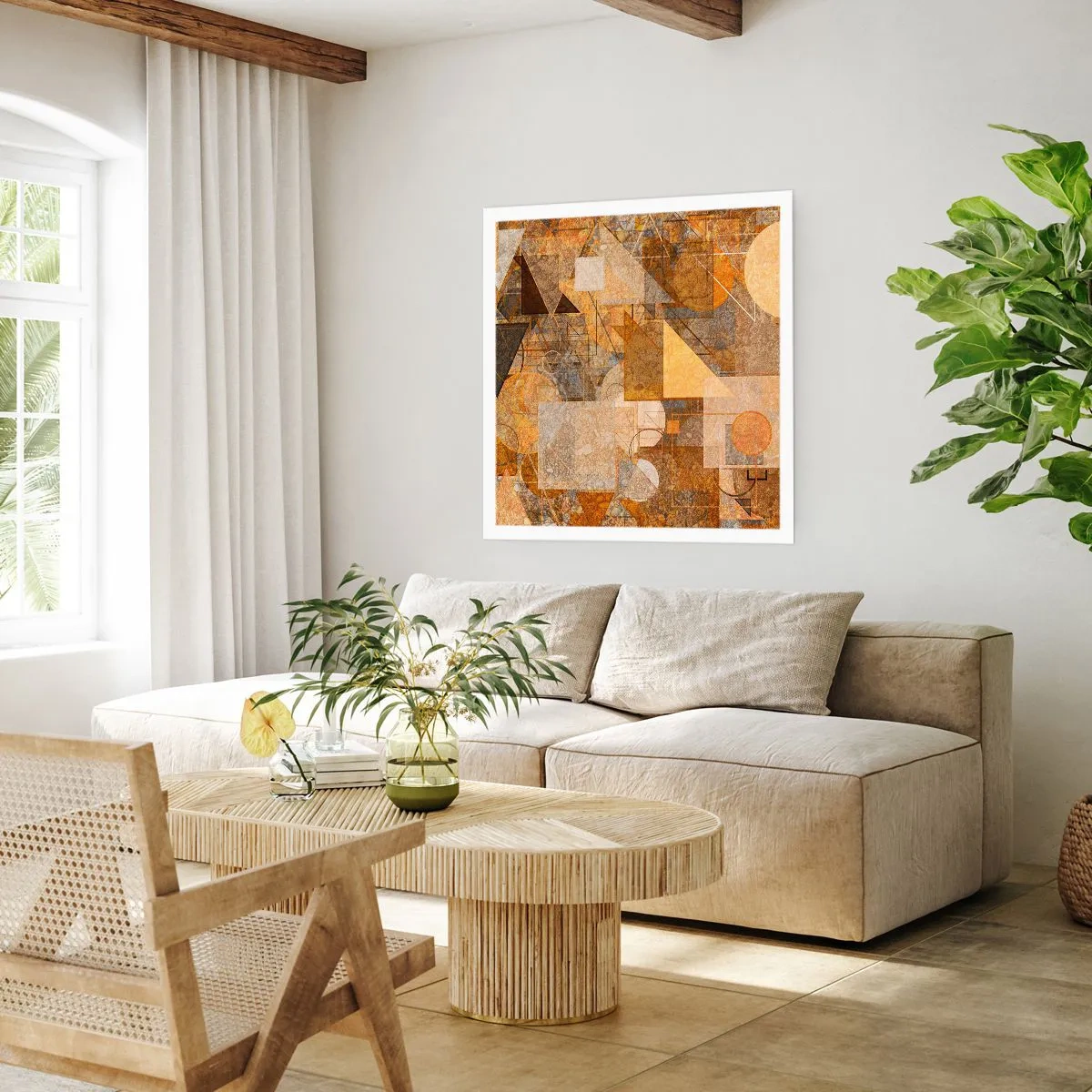 Plakat - Kubistisk bronzeundersøgelse - 30x30 cm
