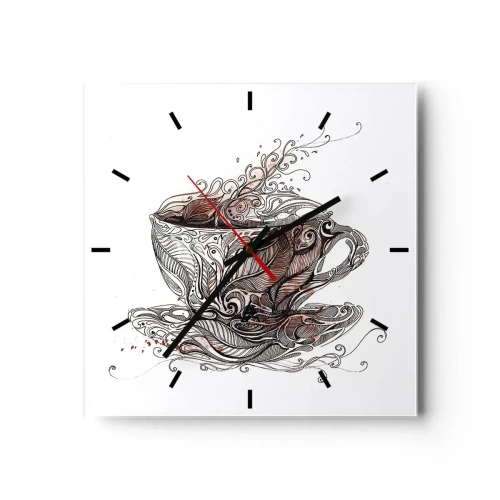 Vægur, Uret - Te er godt til alt - 30x30 cm