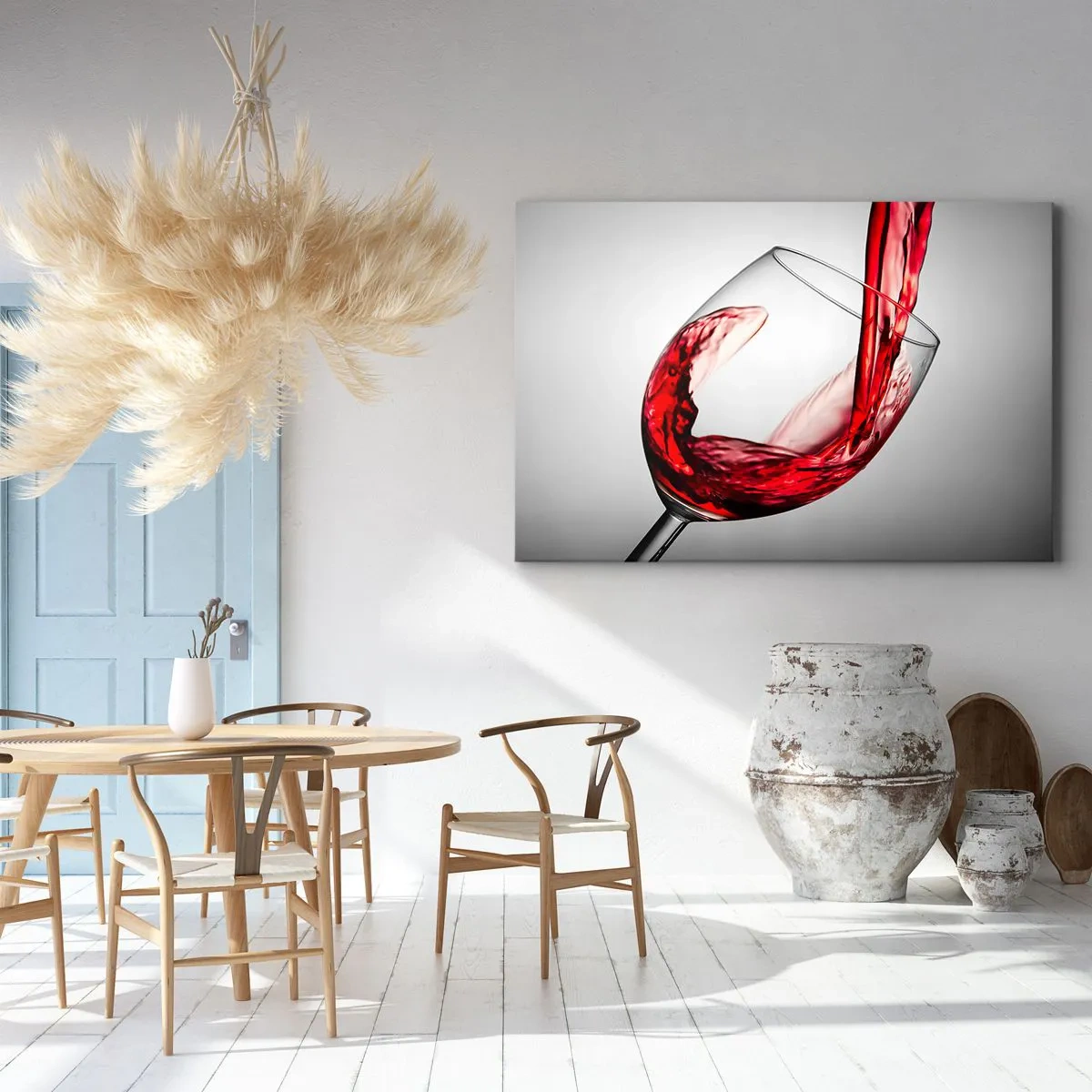 Lærredstryk - Billede på lærred - Farve - bevægelse - lyd - 100x70 cm