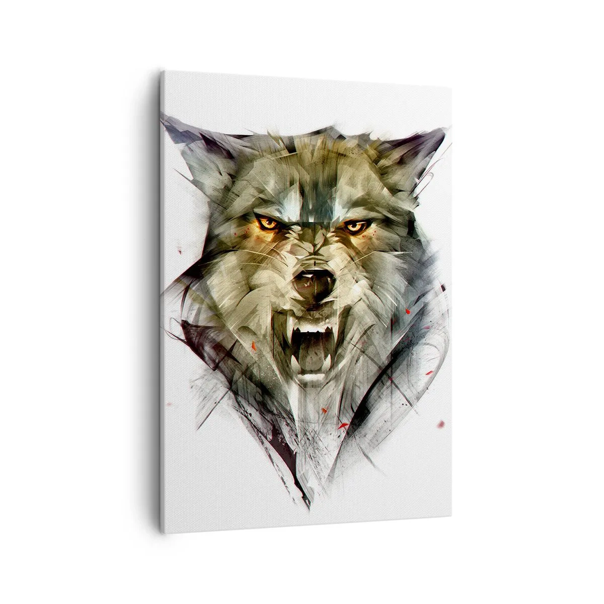 Lærredstryk - Billede på lærred - Ikke et skridt! - 50x70 cm